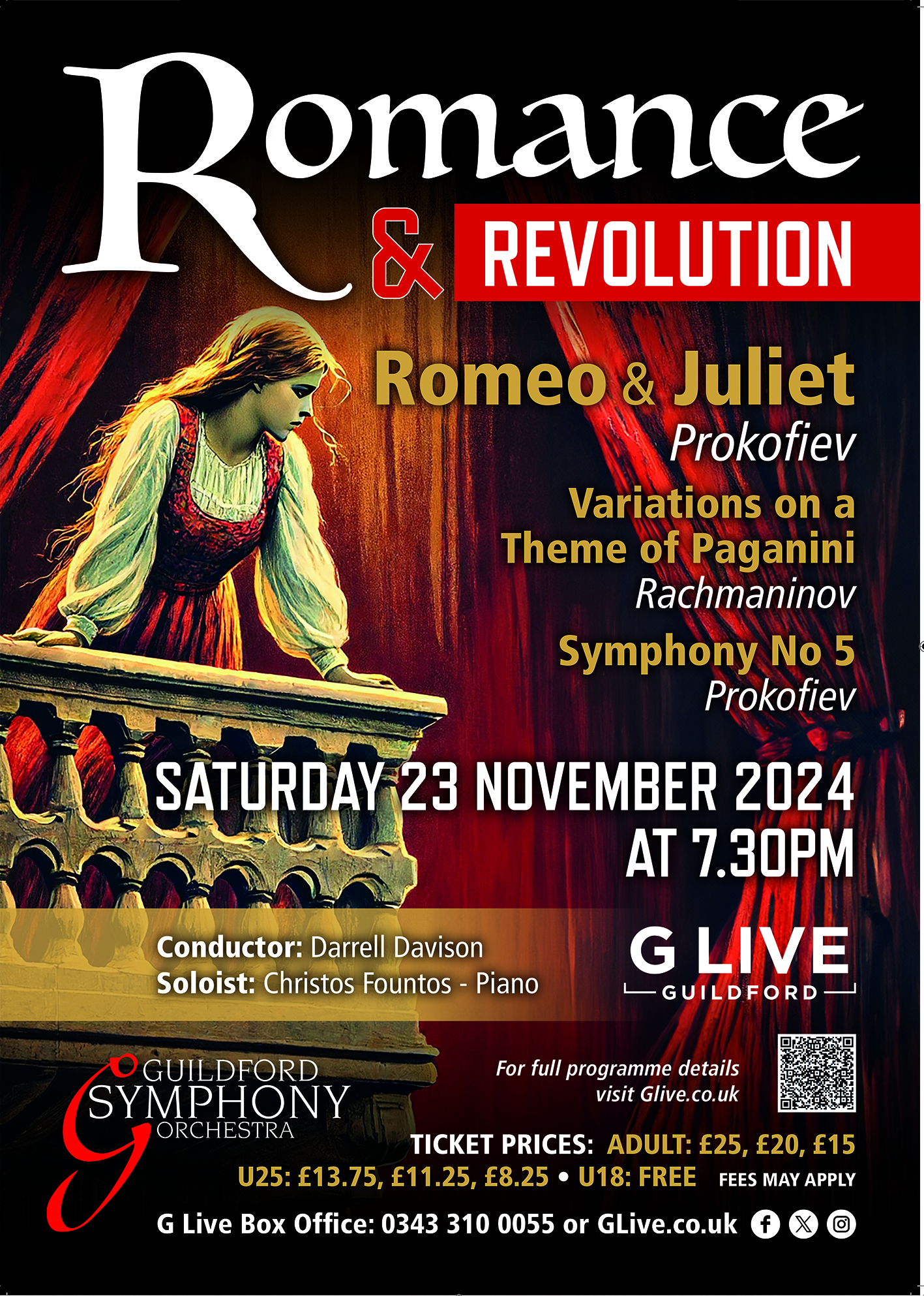 GUILDFORD SYMPHONY ORCHESTRA - Romance & Revolution