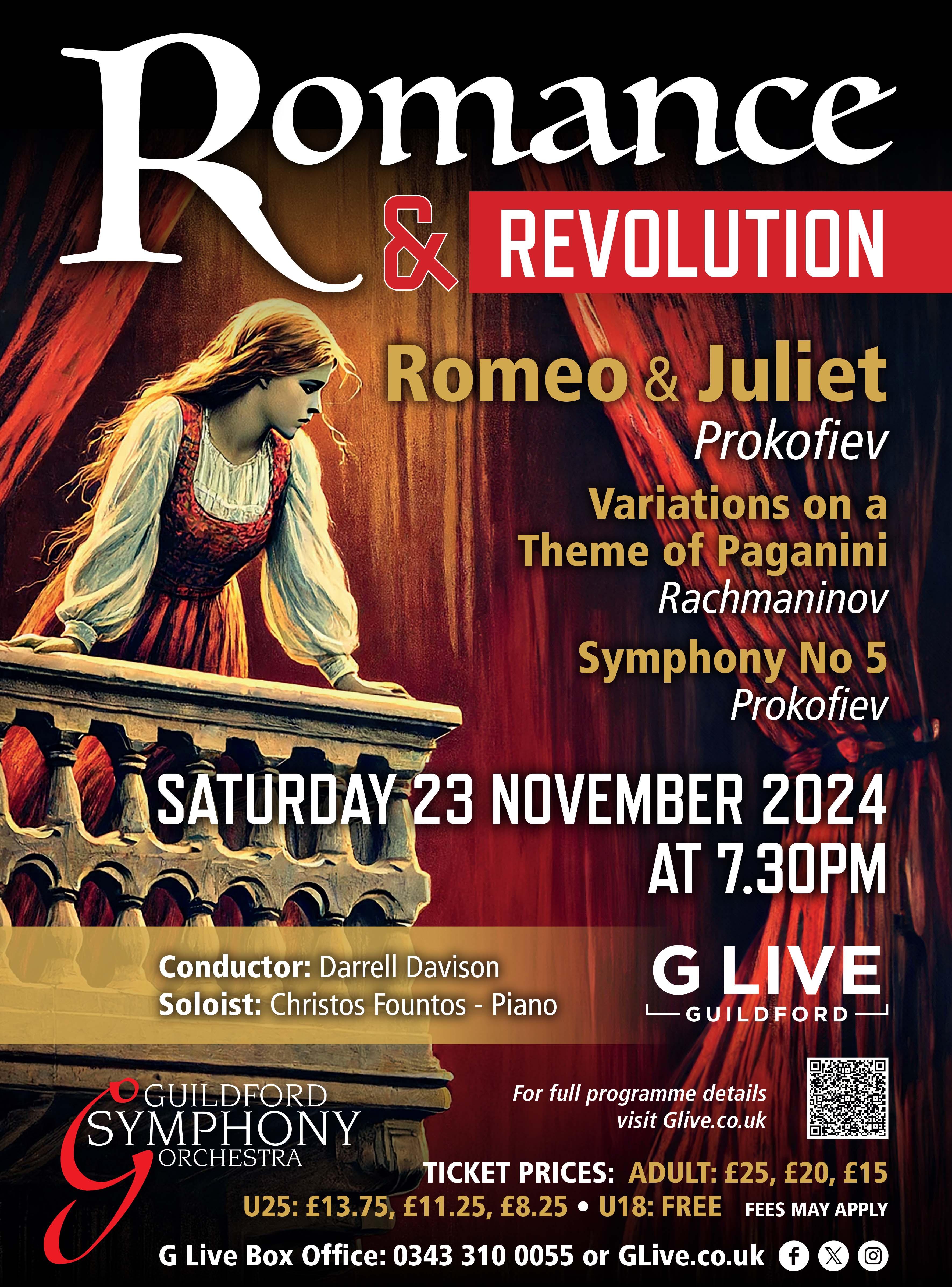 Tickets on sale for our November 'Romance & Revolution' concert