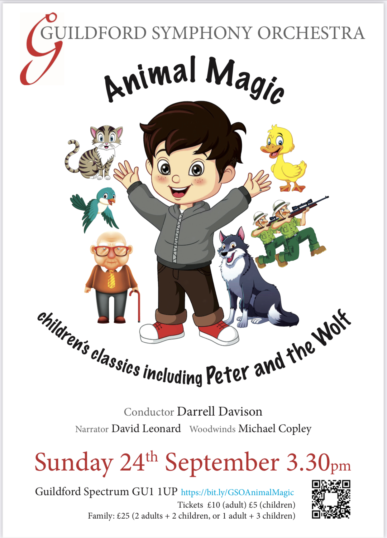 Guildford Symphony Orchestra Family Concert - Animal Magic